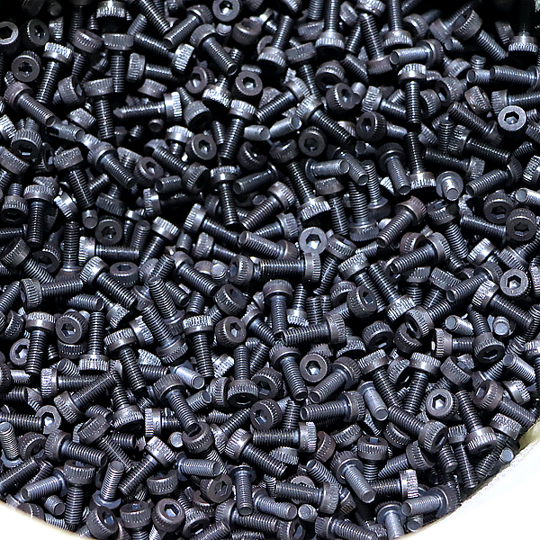 Black oxide coated set screws